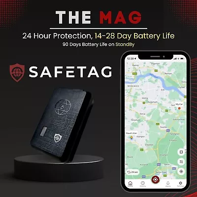 SafeTag GPS Tracking Device - Car Van Coach Magnetic GPS Tracker - Pay As You Go • £26.99