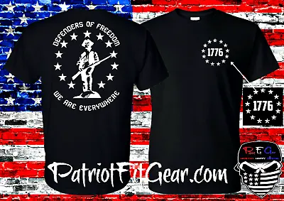 T-shirtDefenders Of FreedomWe Are EverywhereMolon LabeWe The People17762A • $18.95