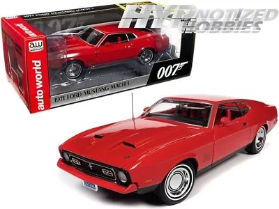 Auto World 1:18 1971 Ford Mustang Mach 1 James Bond Diamonds Are Forever Aws126* • $99.90