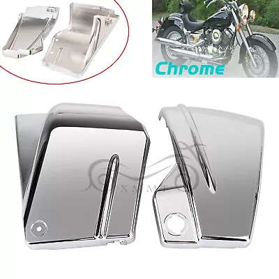 $35.98 • Buy Chrome Battery Side Fairing Covers For Yamaha V Star 650 XVS650A Classic 98-10