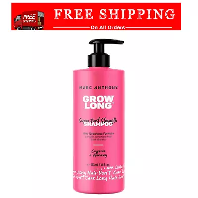 Marc Anthony Grow Long Super Fast Strength Shampoo With Caffeine & Ginseng 16 OZ • $12.99