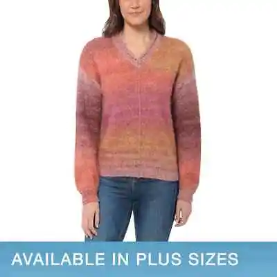 $22.85 • Buy Briggs Ladies' V-neck Ombre Sweater J51