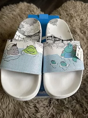 Adidas Adilette Lite Disney Pixar Monsters Mike Sully Size 10 Men's Slides NWB • $39.99