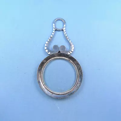 Victorian Monocle Eye Glass Pendant Antique Steel Lorgnette Chatelaine Tool • $99