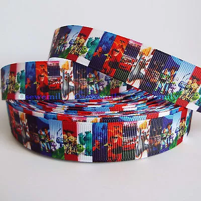 £1.49 • Buy Per Metre Disney / Pixar Cartoon Grosgrain Ribbon 22/25mm Party Cake/ Hair Bows