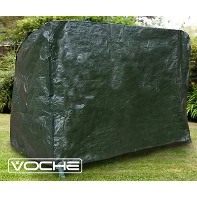 VOCHE HEAVY DUTY WATERPROOF 3 SEATER GARDEN SWINGING HAMMOCK COVER C/w ZIP PANEL • £17.15