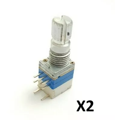 RV087NS B10K Ohm Double Linear Rotary Potentiometer With ON/OFF Switch 8Pin X 2 • £4.95