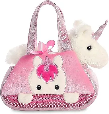 Aurora World 32795 Aurora Fancy-Pal Peek-A-Boo Pet Carrier Pink And White 8in • £23.53