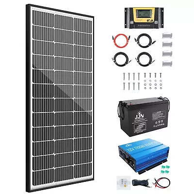 JJN 9BB Solar Panel 12V 100w 200w 300w High Efficiency Solar Panels Kit • $429.99