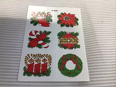 Vintage Eureka? Dennison? Christmas Seals Sticker Sheet • $2.50