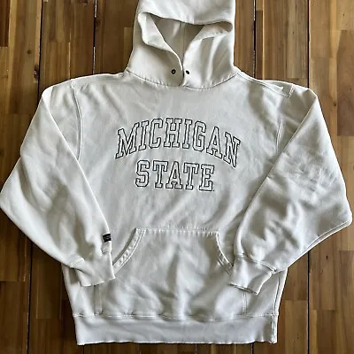 VINTAGE Michigan State Hoodie JanSport Sweatshirt Womens Medium MSU Spartans • $34.85