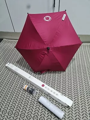 Bugaboo Parasol Plus Ruby Red Fit All Bugaboo Prams  • £19.99