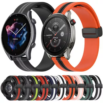 Magnetic Silicone Band For Huami Amazfit GTS 4 3 2 Mini GTR 4 Bip S Sport Strap • $5.78