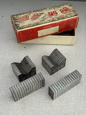 Magnetic Parallel And V-Block Set In Original Box - Made In USA • $100