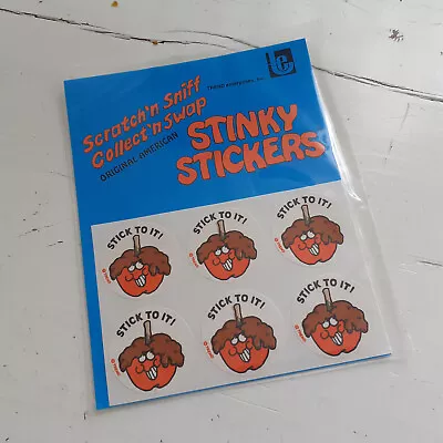 Vintage 80s Matte TREND Scratch & Sniff Stickers - Candy Apple - Mint Sealed • $13