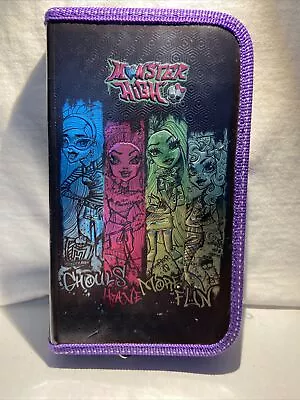 Monster High Vinyl Pencil/Pen School Case Pouch W/Zipper And Ruler Purple Zip • $5.90