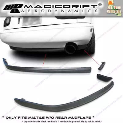 For 90-97 Miata R-Package Rear Bumper Lip Kits Spoiler Mazda MX5 NA PU R-Speed • $64.99