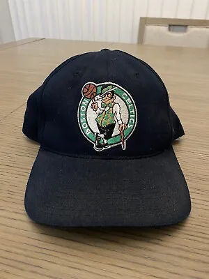 Vintage Boston Celtics NBA Snapback Hat Cap American Needle Black • $25