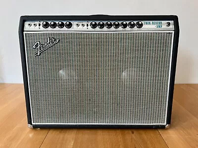 1969 Fender Twin Reverb Drip Edge Silverface Vintage Tube Amp - Blackface Spec • $2999