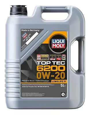 Liqui Moly Top Tec 6200 0W-20 5L - 20789 • $119