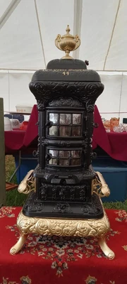 $1800 • Buy Antique 1897 Red Cross Sunbeam #44 Cast Iron Parlor Stove
