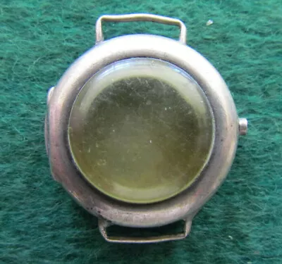 Vintage CYMA 925 Silver Swiss Round Ladies Trench Style Wristwatch Case • $99