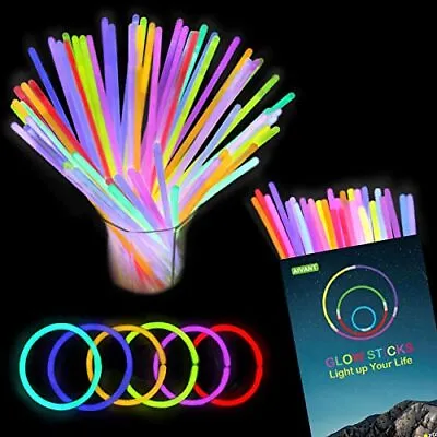 AIVANT Glow Sticks Bulk Party Supplies | 70 PCS 8 Inch Glowsticks With Connector • $10.62