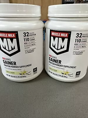 Muscle Milk PROSeries GAINER 28.6 Oz Supplement  Exp. 1/15/2024 2 For 40.00 • $40