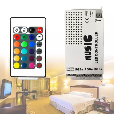 12V- 24V Music Sound Control LED RGB Controller 24 Keys Wireless IR Remote • $17.37