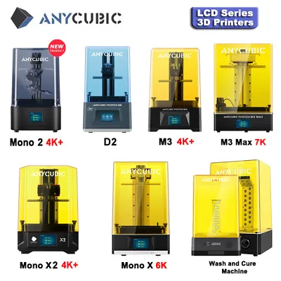 $299 • Buy ANYCUBIC Mono 2/ Photon D2/ M3 Max 7K LCD Resin 3D Printer Fast Printing Lot