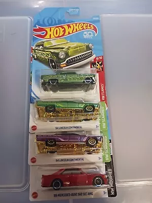 Hot Wheels 4 Car Lot Includes  Dollar General Exclusive '64 Lincoln Continental  • $15