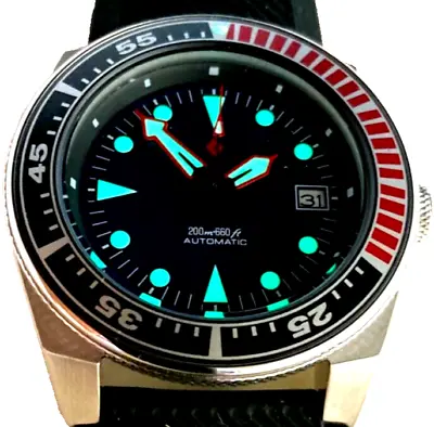 MOD SEIKO SAMURAI SUMO Ocean Master SKX Dive PEPSI Red Blue Etanche 62MAS Milsub • $399