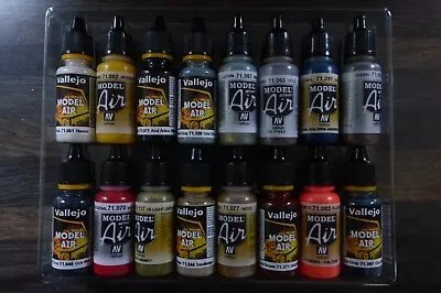 Clearance Vallejo Model Air Airbrush Paints Mixed Bundle 16 X 17ml  As In Photo • £27