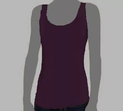 $95 Majestic Paris Women's Purple Sleeveless Scoop Neck Tank Top Size 1 • $30.78