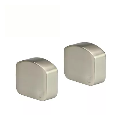 £19.29 • Buy Elements Wall Handrail End Caps In Brushed Nickel By Richard Burbidge