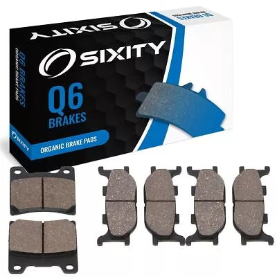 $17.83 • Buy Front + Rear Organic Brake Pads 1999-2008 Yamaha XVS1100 V Star 1100 Custom Ab