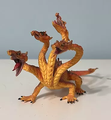 Plastoy Mythical Dragons 9” Orange Hydra 4 Headed Dragon Figure - (86) • $13.99