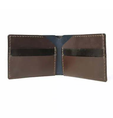 Owen & Fred The Franklin Mens Bifold Leather Wallet - Made In USA • $19.95