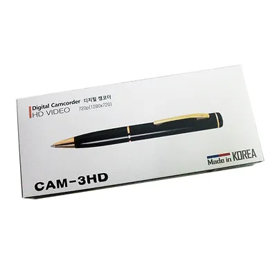 £197.50 • Buy HD Digital Pen Camcorder CAM-3HD Slim(13mm) Motion Detection Recording Spy 16GB 
