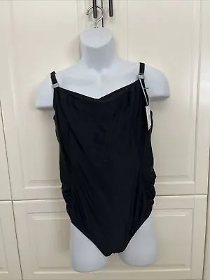 Panache BLACK Anya Riva Balconnet One Piece Swimsuit US 36K UK 36H • $55