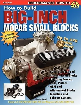 How To Build Big-Inch Mopar Small Blocks (Paperback Or Softback) • $32.11