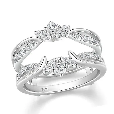 Women Moissanite Ring Wrap Guard For Promise Ring Wedding Anniversary Band Ring  • $40.99