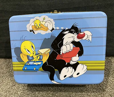 Vintage Looney Tunes Lunch Box Warner Bros 1996 - Sylvester & Tweety Bird • $27.95