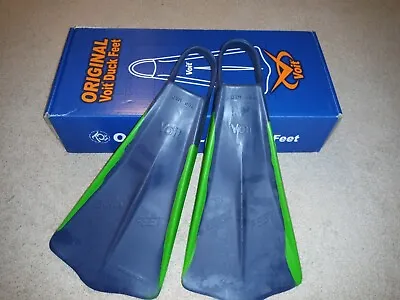 New Voit Duck Feet Fins M (Sz 7-8) -  Snorkeling Bodyboarding Bodysurfing Diving • $20