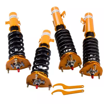 Adj. Damper Coilover Shock Absorber For Subaru Impreza WRX GC8 93-01 Return • $230