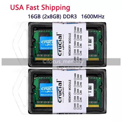 16GB 2x8GB DDR3 1600MHz SO-DIMM Laptop Memory For Macbook Pro 13  Mid 2012 A1278 • $24.58