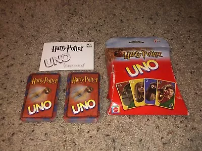 Harry Potter Vintage 2002 UNO Card Game By Mattel *100% COMPLETE!* • $19.99