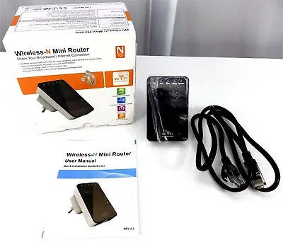 Wireless N Mini Router 300mbps WiFi Repeater Extender Portable Travel Size • $7.99