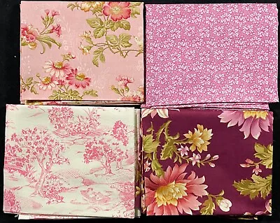 8x FABRIC Fat Qtr+yard: BENARTEX & RED ROOSTER Florals/MODA Firework-GD381 • $2.30