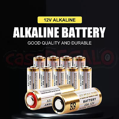 10x 23A 21/23 A23 23A 23GA 12V Alkaline Battery For Garage Car Remote Alarm • $5.95